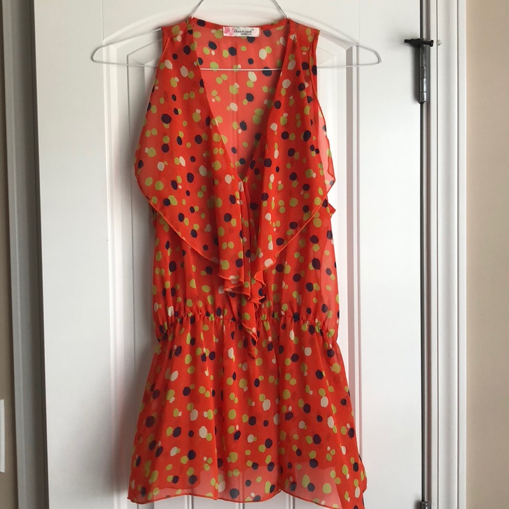 Poke-a-dot top